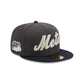 New York Mets Graphite Crown 59FIFTY Fitted Hat