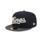 Sacramento Kings Navy Crown 59FIFTY Fitted Hat