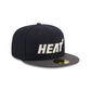 Miami Heat Navy Crown 59FIFTY Fitted Hat