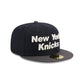 New York Knicks Navy Crown 59FIFTY Fitted Hat