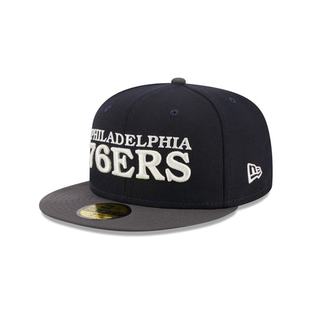 Philadelphia 76ers Navy Crown 59FIFTY Fitted Hat