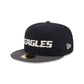 Philadelphia Eagles Navy Crown 59FIFTY Fitted Hat