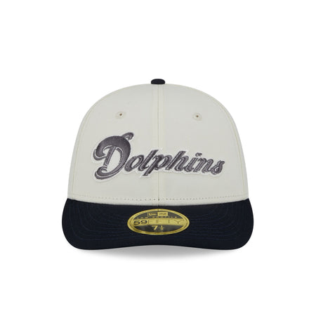 Miami Dolphins Chrome Crown Low Profile 59FIFTY Fitted Hat