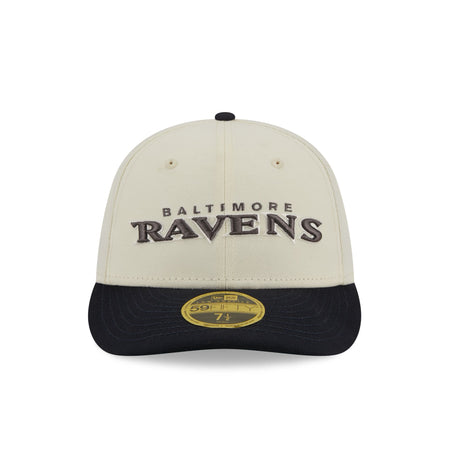 Baltimore Ravens Chrome Crown Low Profile 59FIFTY Fitted Hat