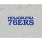 Philadelphia 76ers Gray Logo Select Women's Hoodie