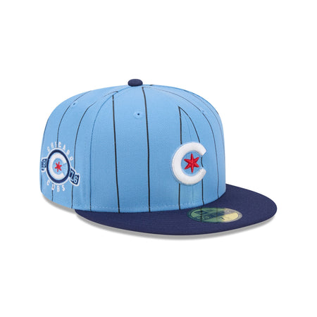 Chicago Cubs Throwback Pinstripe 59FIFTY Fitted Hat