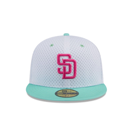 San Diego Padres Throwback Mesh 59FIFTY Fitted Hat