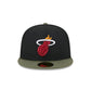 Miami Heat Olive Visor 59FIFTY Fitted