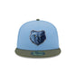 Memphis Grizzlies Olive Visor 59FIFTY Fitted Hat