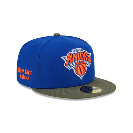 New York Knicks Olive Visor 59FIFTY Fitted Hat