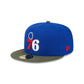 Philadelphia 76ers Olive Visor 59FIFTY Fitted Hat