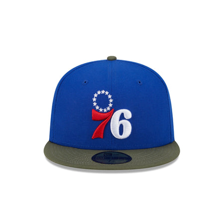 Philadelphia 76ers Olive Visor 59FIFTY Fitted Hat