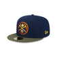 Denver Nuggets Olive Visor 59FIFTY Fitted Hat