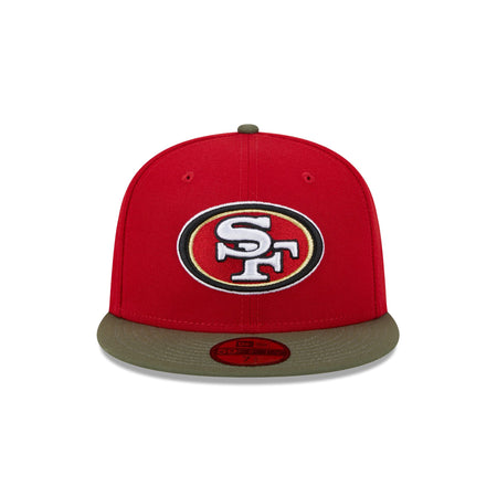 San Francisco 49ers Olive Visor 59FIFTY Fitted Hat