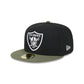 Las Vegas Raiders Olive Visor 59FIFTY Fitted Hat
