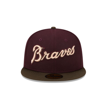 Atlanta Braves Berry Chocolate 59FIFTY Fitted Hat