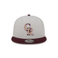 Colorado Rockies Mauve Visor 9FIFTY Snapback Hat