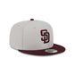 San Diego Padres Mauve Visor 9FIFTY Snapback Hat