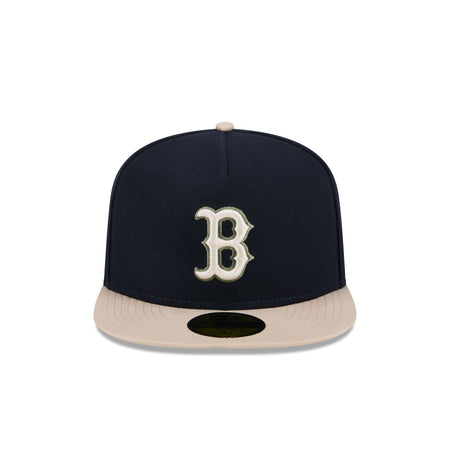 Boston Red Sox Canvas 59FIFTY A-Frame Fitted