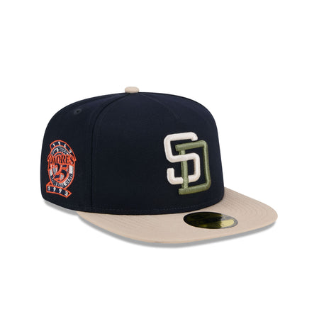 San Diego Padres Canvas 59FIFTY A-Frame Fitted