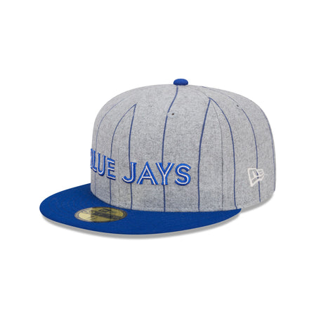 Toronto Blue Jays Heather Pinstripe 59FIFTY Fitted Hat