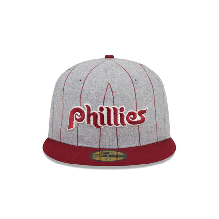 Philadelphia Phillies Heather Pinstripe 59FIFTY Fitted Hat