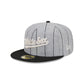 Chicago White Sox Heather Pinstripe 59FIFTY Fitted Hat