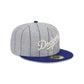 Los Angeles Dodgers Heather Pinstripe 59FIFTY Fitted Hat