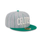 Boston Celtics Heather Pinstripe 59FIFTY Fitted Hat