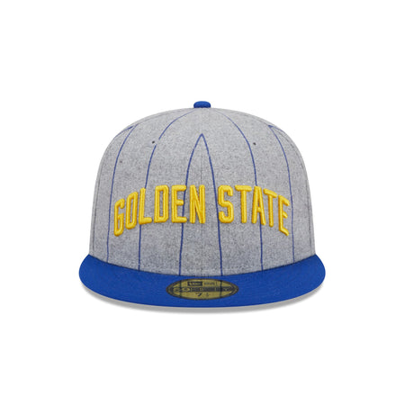 Golden State Warriors Heather Pinstripe 59FIFTY Fitted Hat