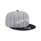 New York Yankees Heather Pinstripe 59FIFTY Fitted Hat