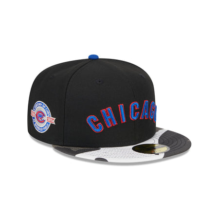 Chicago Cubs Metallic Camo 59FIFTY Fitted Hat