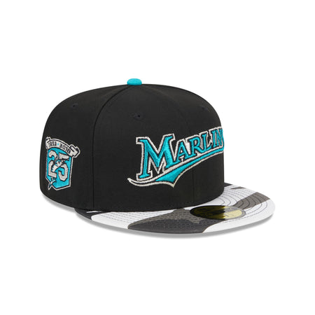 Miami Marlins Metallic Camo 59FIFTY Fitted