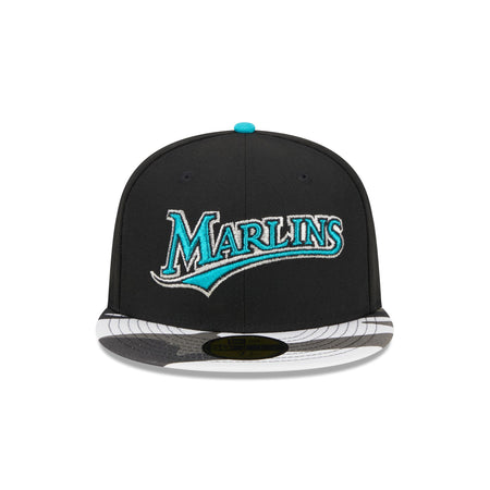 Miami Marlins Metallic Camo 59FIFTY Fitted