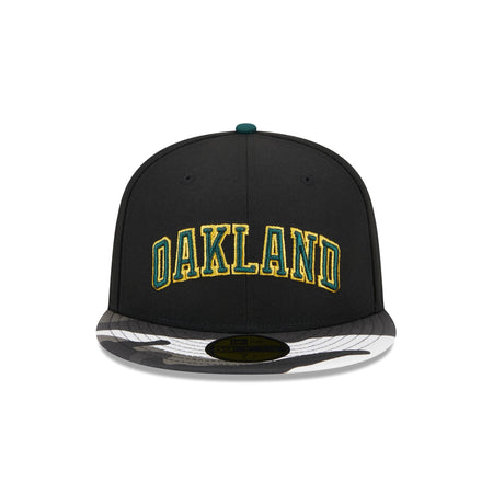 Oakland Athletics Metallic Camo 59FIFTY Fitted Hat
