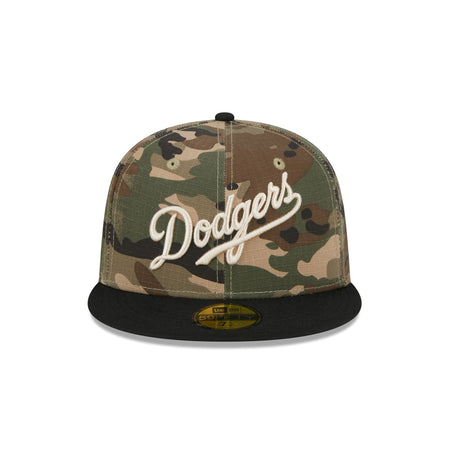 Los Angeles Dodgers Camo Crown 59FIFTY Fitted Hat