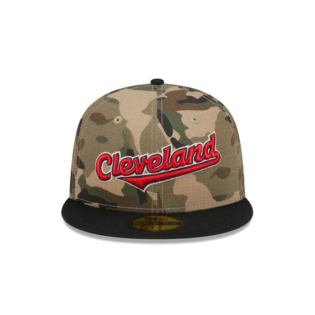 Cleveland Guardians Camo Crown 59FIFTY Fitted Hat