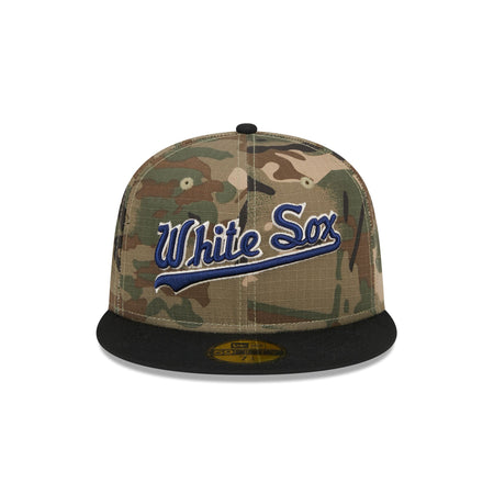 Chicago White Sox Camo Crown 59FIFTY Fitted Hat