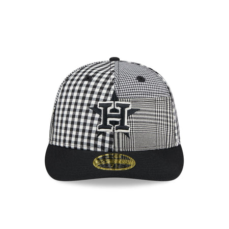 Houston Astros Patch Plaid Low Profile 59FIFTY Fitted Hat