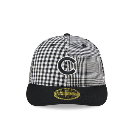 Chicago Cubs Patch Plaid Low Profile 59FIFTY Fitted Hat