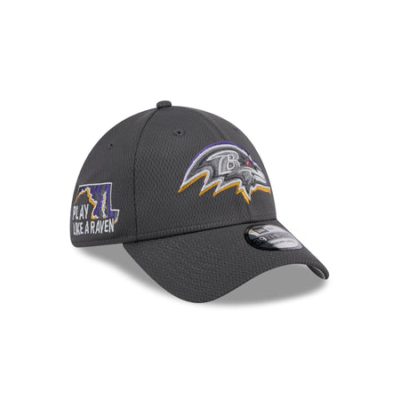 Baltimore Ravens 2024 Draft 39THIRTY Stretch Fit Hat
