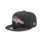 Denver Broncos 2024 Draft Gray 59FIFTY Fitted Hat