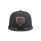 Chicago Bears 2024 Draft Gray 59FIFTY Fitted Hat
