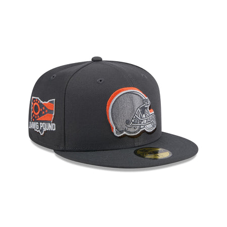 Cleveland Browns 2024 Draft Gray 59FIFTY Fitted Hat