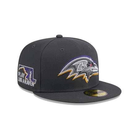 Baltimore Ravens 2024 Draft Gray 59FIFTY Fitted
