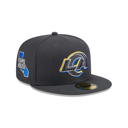 Los Angeles Rams 2024 Draft Gray 59FIFTY Fitted Hat