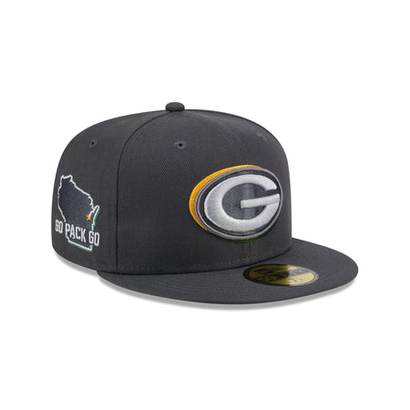 Green Bay Packers 2024 Draft Gray 59FIFTY Fitted Hat