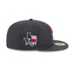 Houston Texans 2024 Draft Gray 59FIFTY Fitted Hat