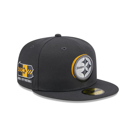 Pittsburgh Steelers 2024 Draft Gray 59FIFTY Fitted