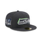 Seattle Seahawks 2024 Draft Gray 59FIFTY Fitted Hat